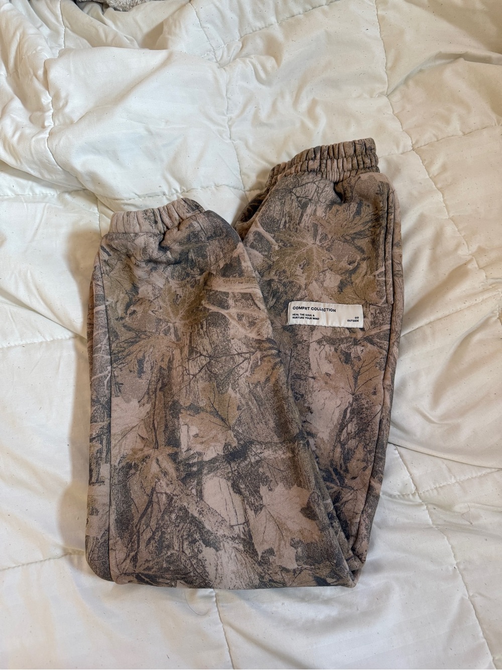 Comfort Collection Brown Camo Jogger Pants